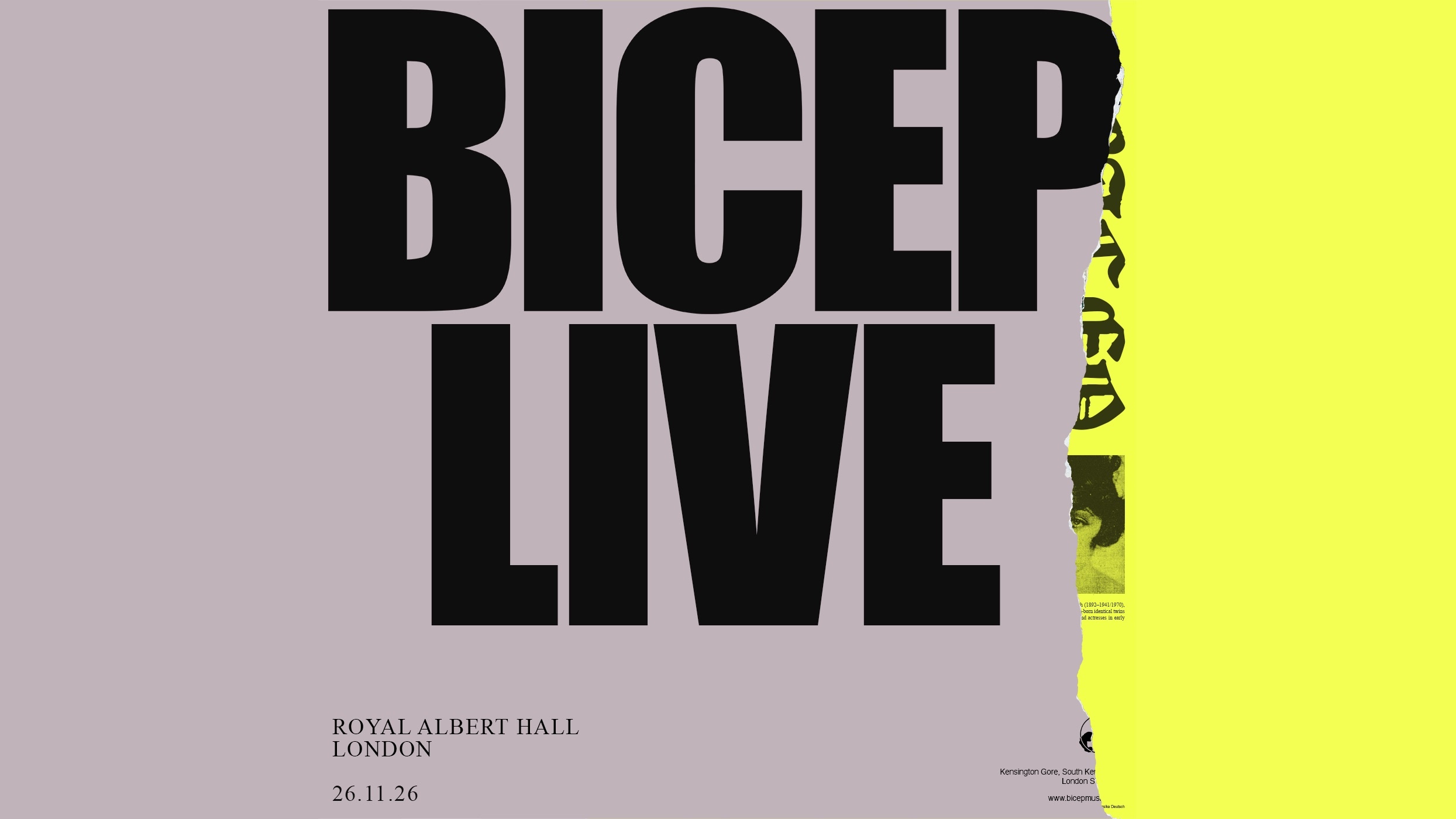 BICEP LIVE AT ROYAL ALBERT HALL, LONDON. 26.11.26.