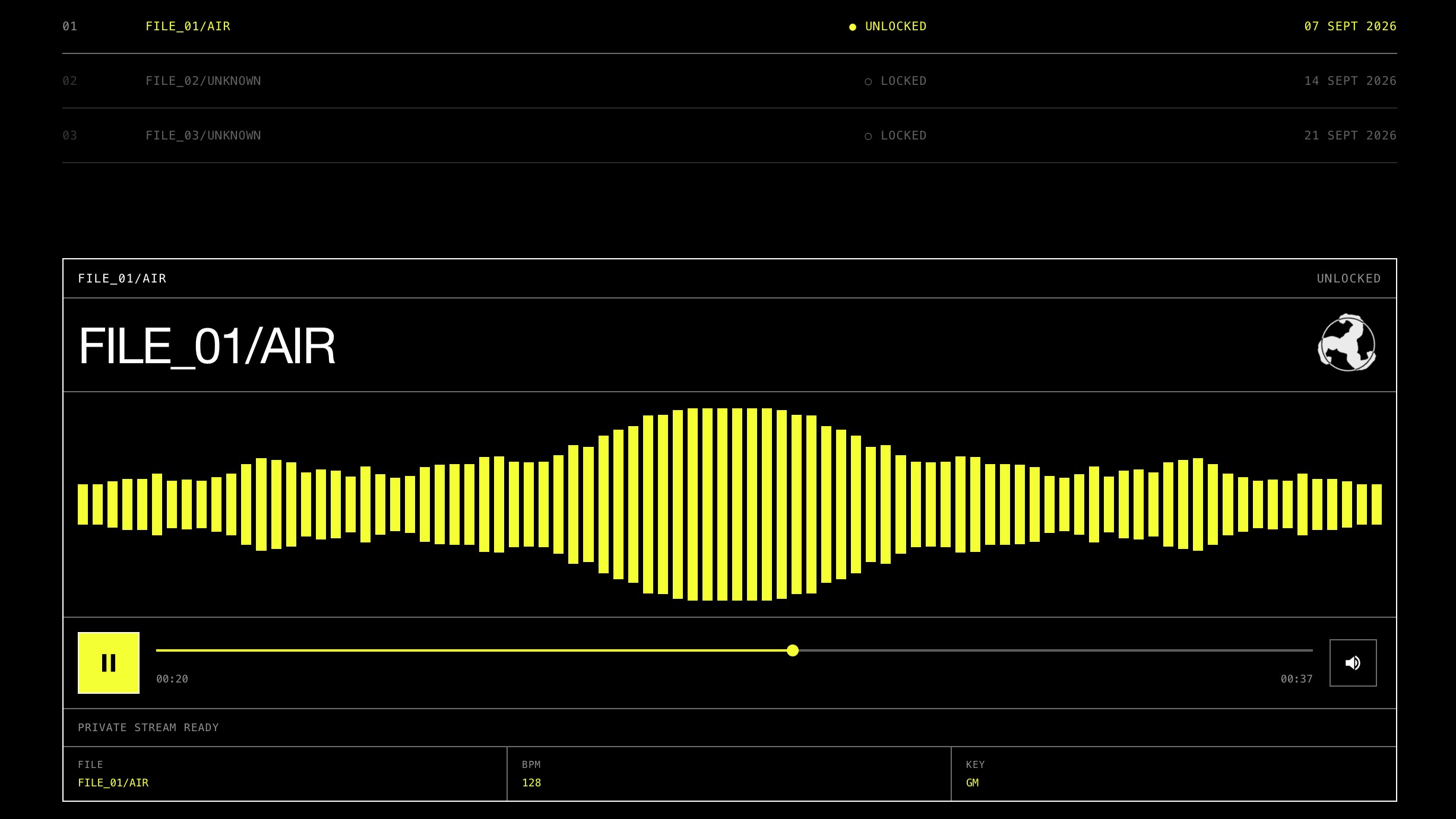 <p>New music incoming...</p>
